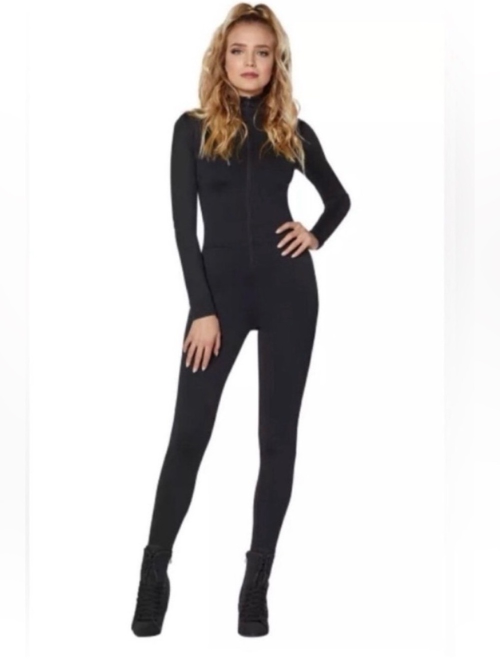 NEW SPIRIT Black ZIP UP CATSUIT Adult
SMALL (4-6) Costume Halloween party Unisex